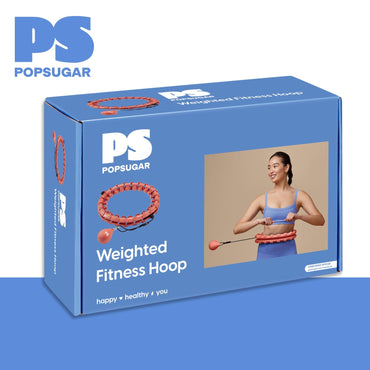 Adjustable Weighted Fitness Hoop, Coral - Charann Global