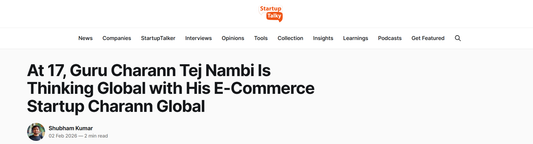 Charann Global Featured on Startup Talky