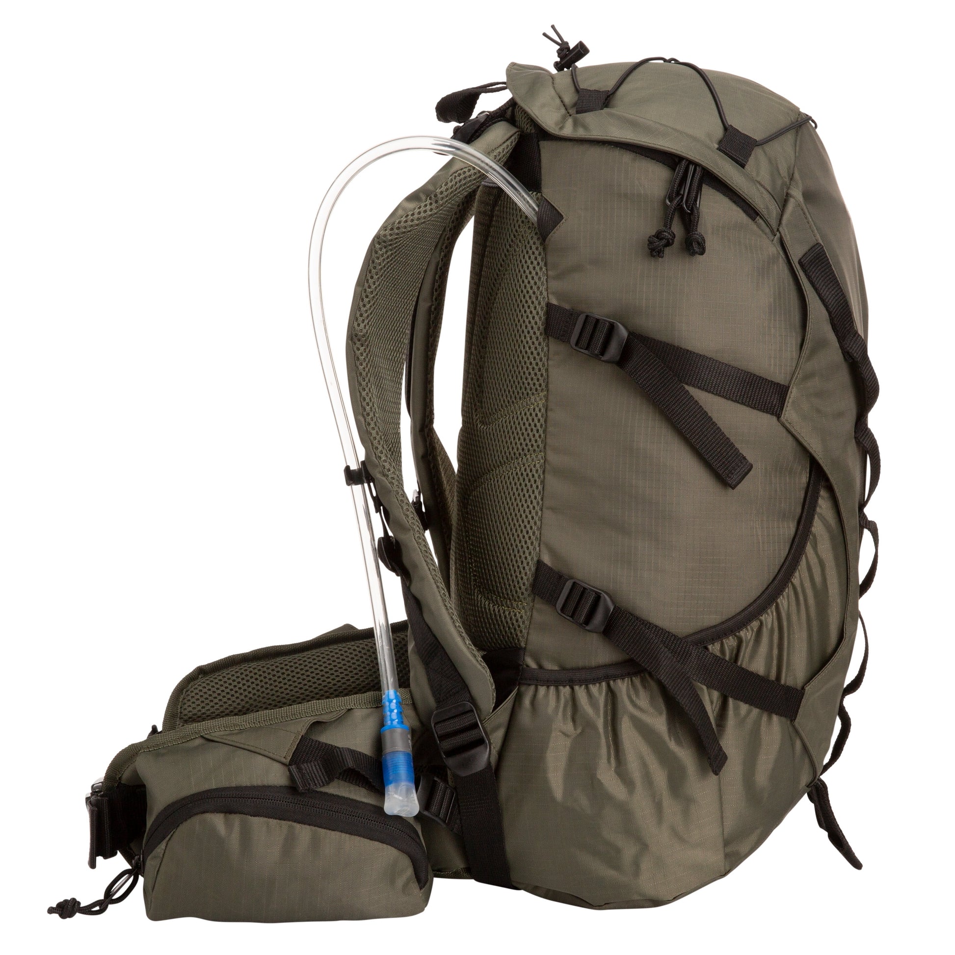 Big Sur 28 L Hydration Backpack, with 1 3-Liter Reservoir, Internal Frame, Green, Hiking