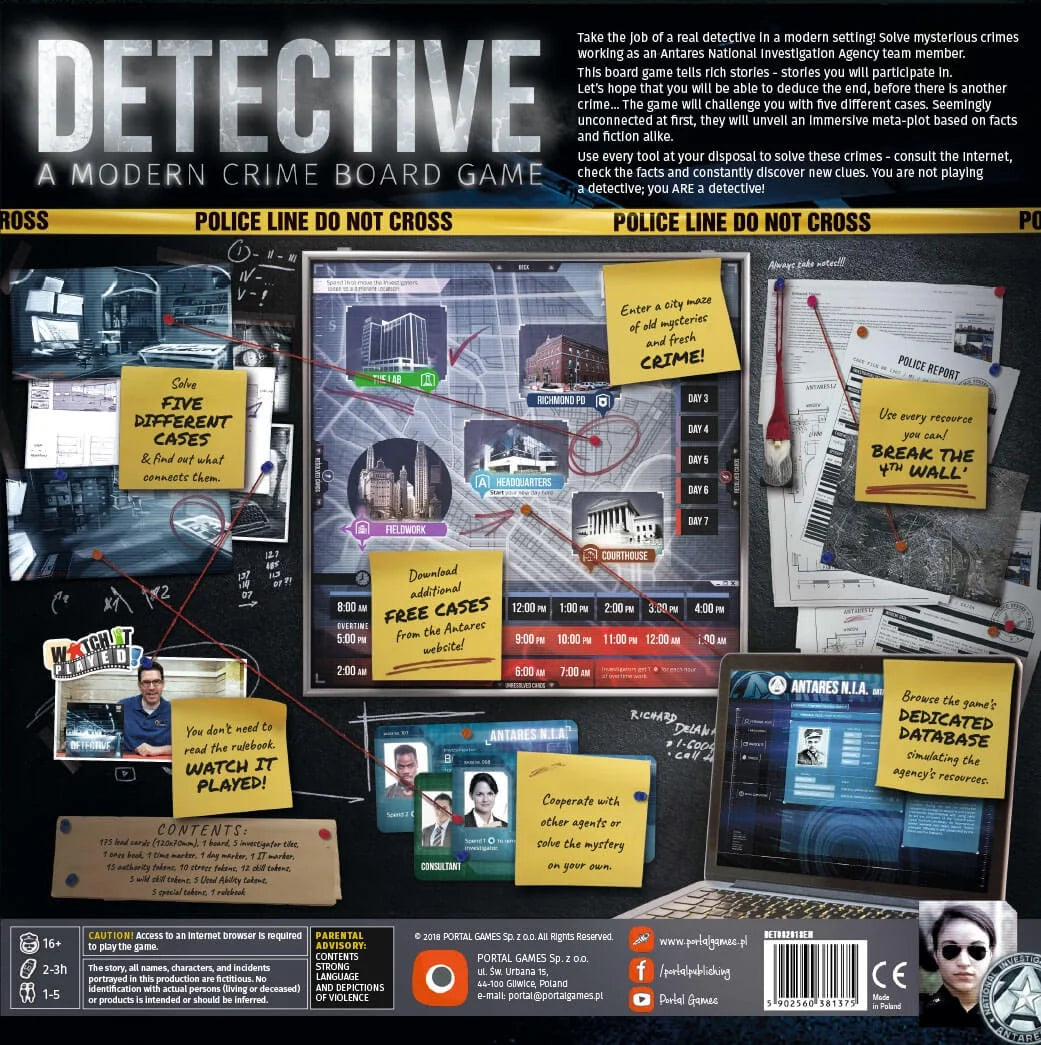 Detective Board Game Offered by Publisher Services