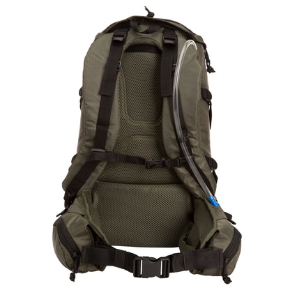 Big Sur 28 L Hydration Backpack, with 1 3-Liter Reservoir, Internal Frame, Green, Hiking